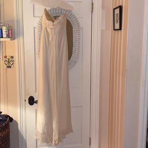 Badgley Mischka white long gown. Worn once!